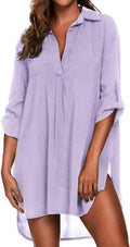 Ekouaer Beach Cover Ups V Neck Swimsuit Coverup - Lightweight