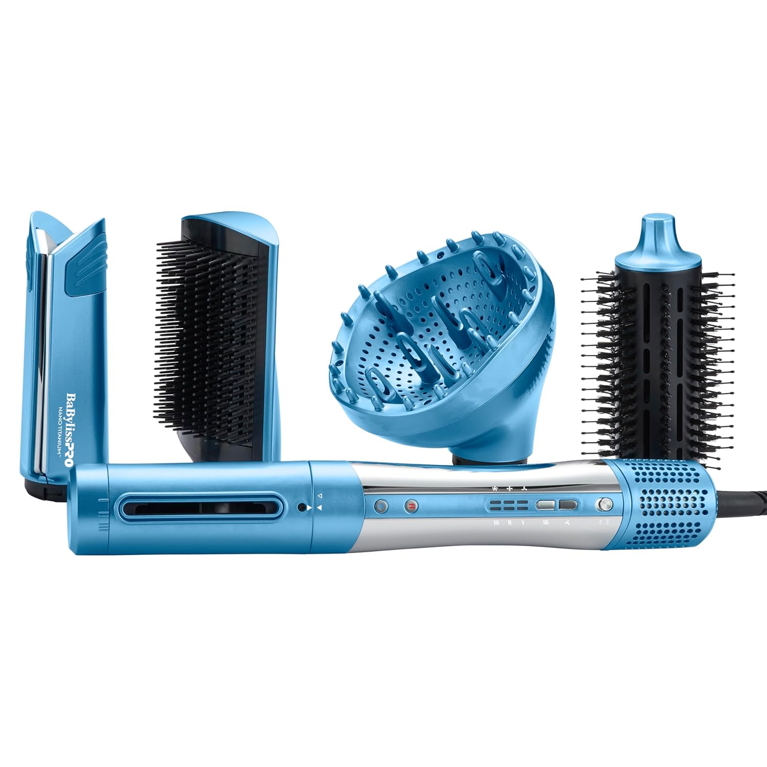 StyleSwitch Ionic Multi-Styler: Versatile Hot Air Brush with 5 Tools