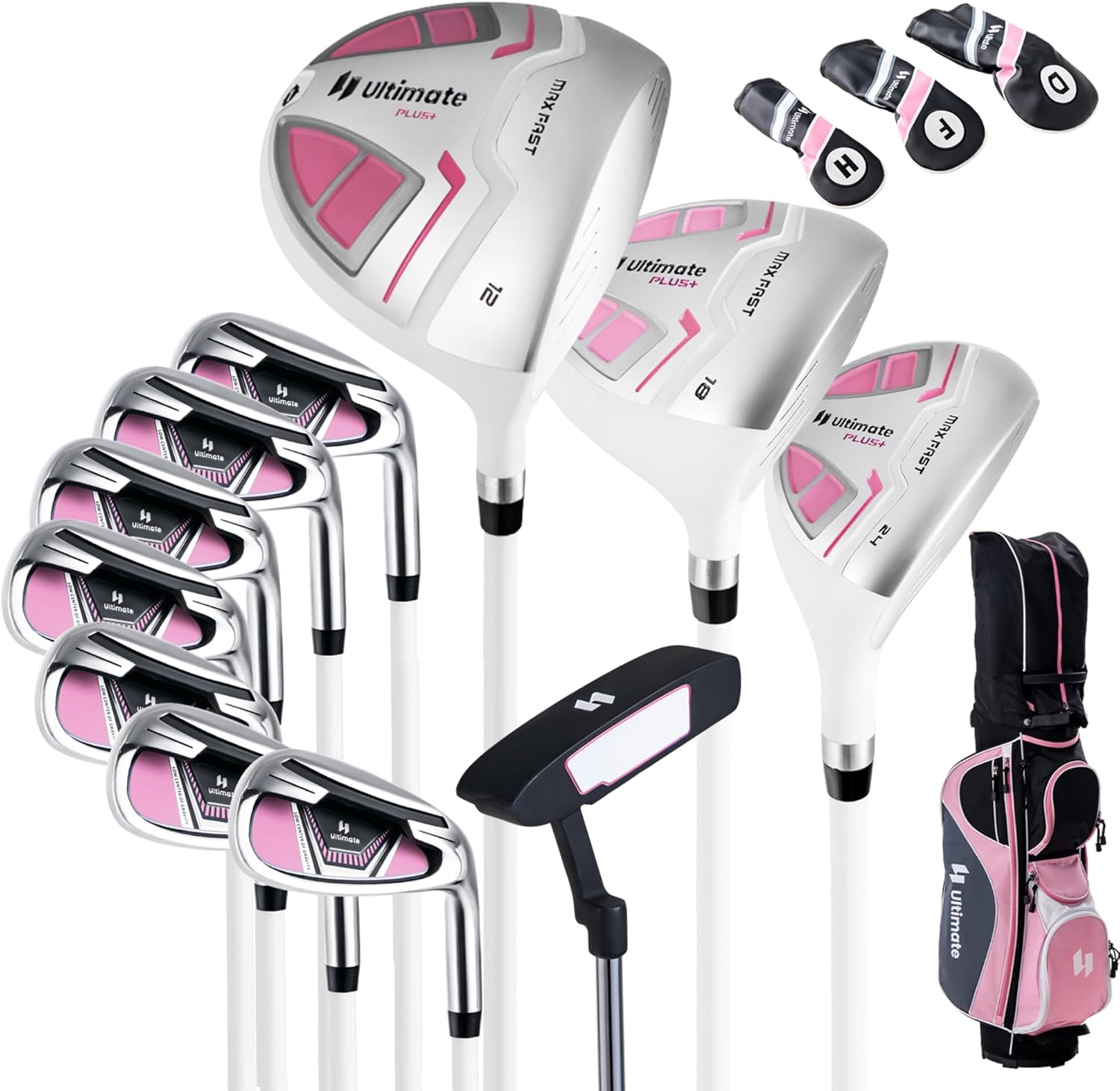 Complete Women's Golf Club Set with Driver, Irons, and Putter