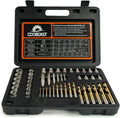 49Pcs Bolt Extractor Kit with Left Hand Drill Bit - Heavy Duty Repair