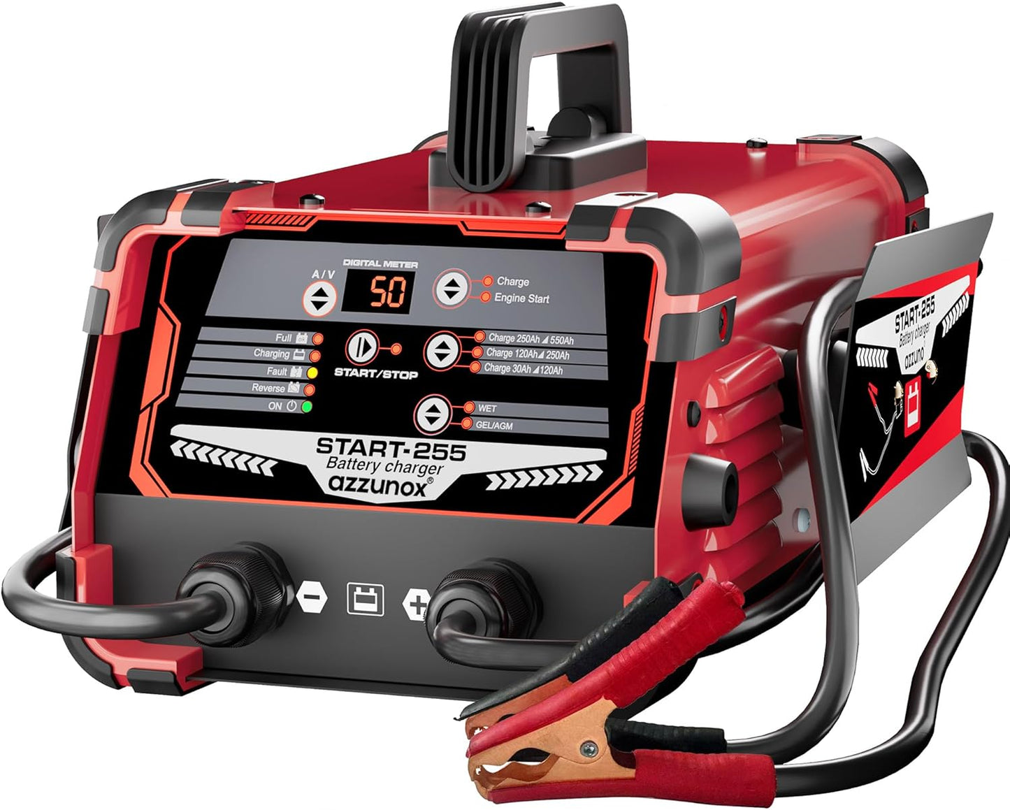 12V 24V Car Battery Charger & Engine Starter with 250A Power
