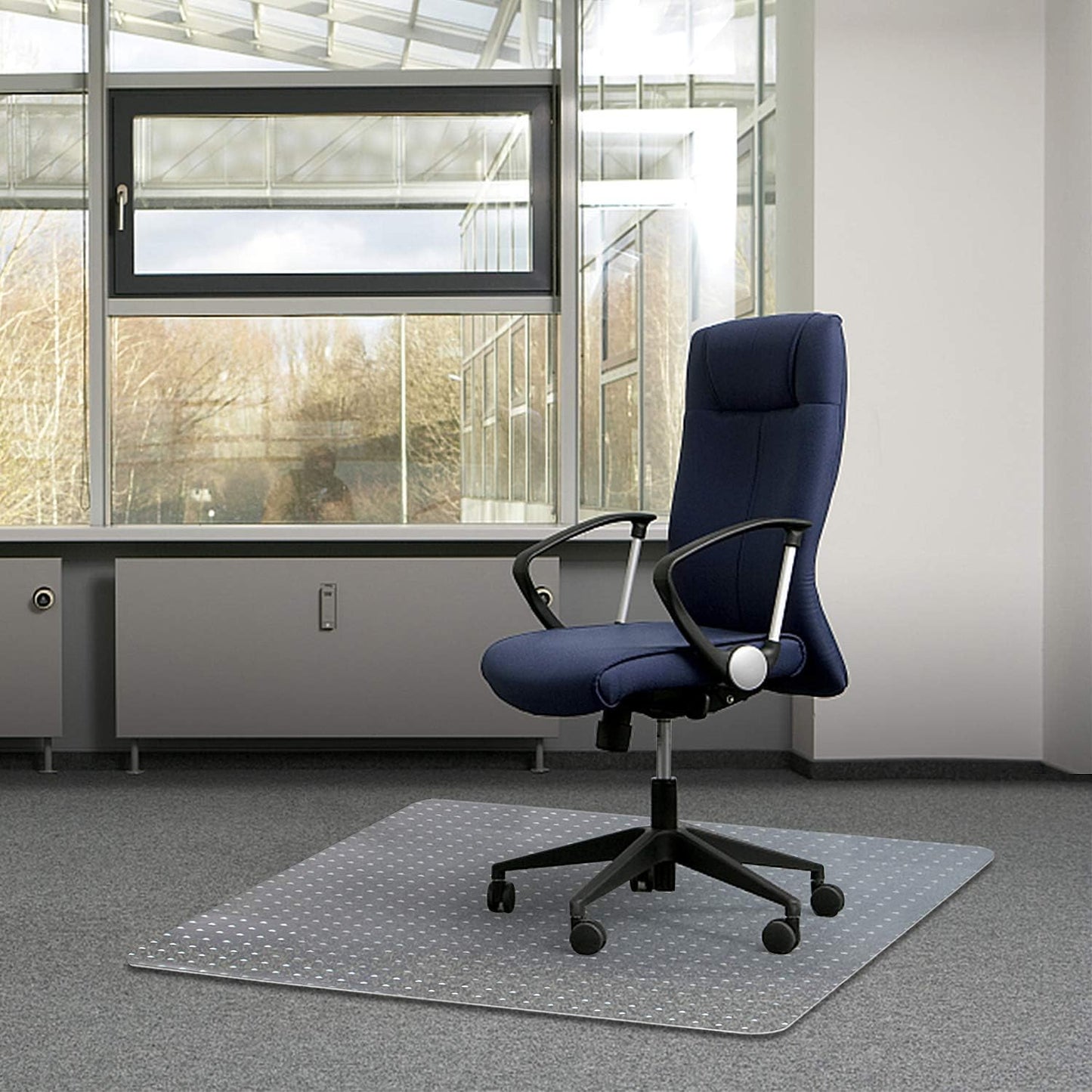 Sturdy Transparent Carpet Chair Mat, 36 X 48 Rectangle