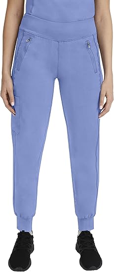 Healing Hands Jogger Scrubs for Women with Six Pockets in Purple