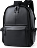 Pu Leather Laptop Backpack For Men Women - Water-Resistant Classic