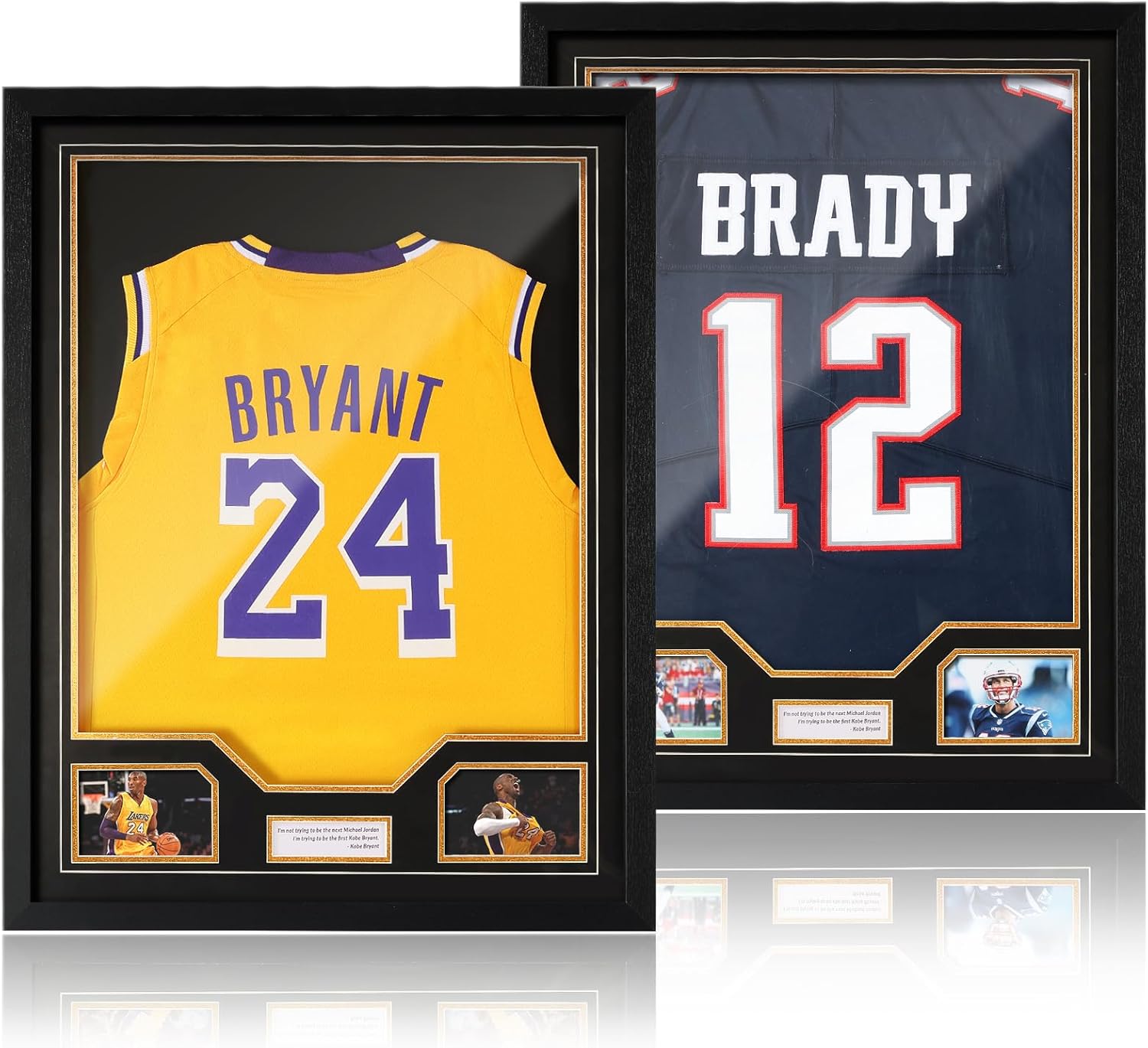 JupDec Jersey Frame Display Case for Sports Memorabilia Showcase