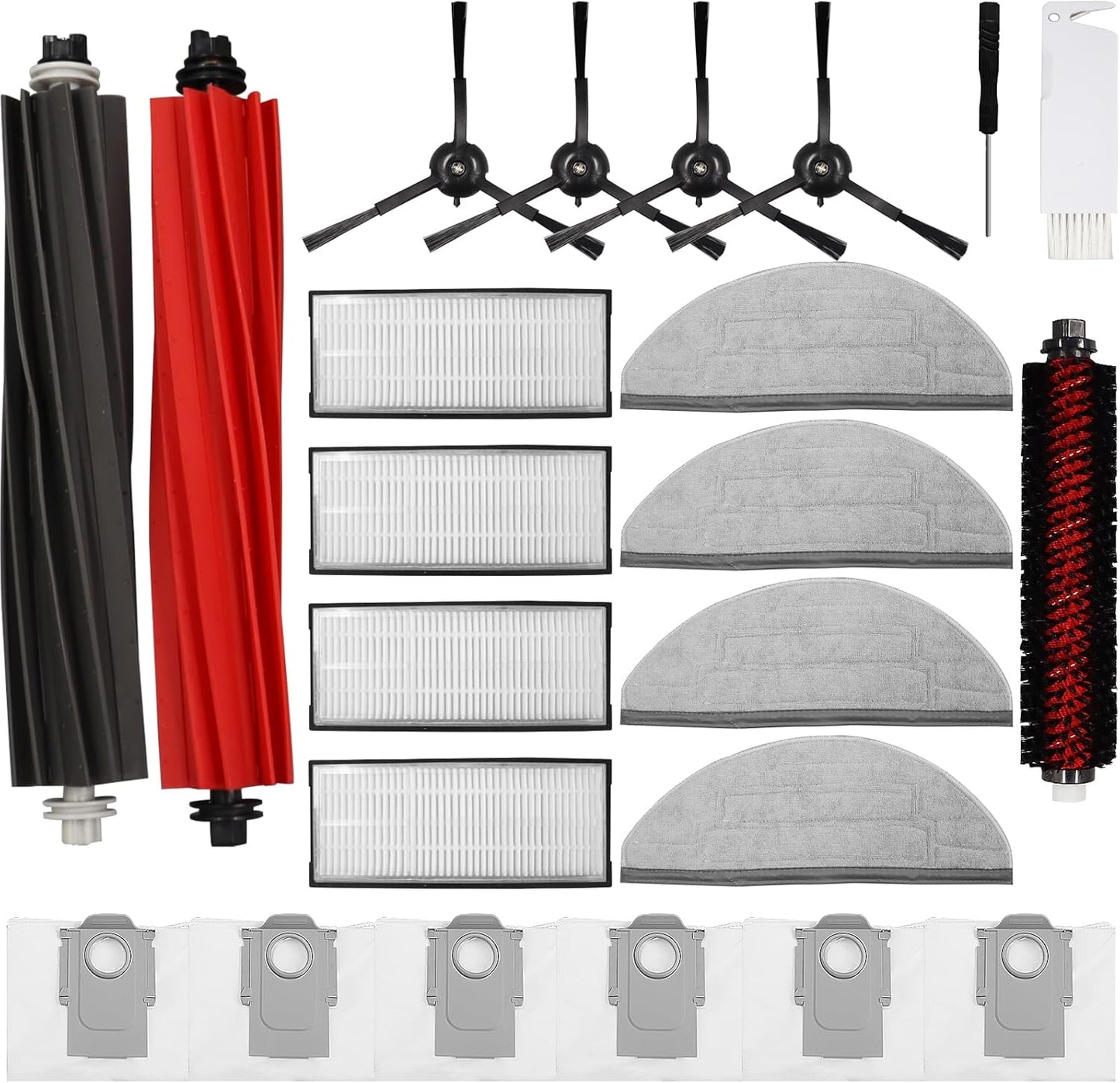 23PCS Vacuum Cleaner Accessory Kit for Roborock S8 Pro Ultra
