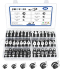 106PCS Cable Clamps Assortment Kit - Cushioned Stainless Steel Clamps