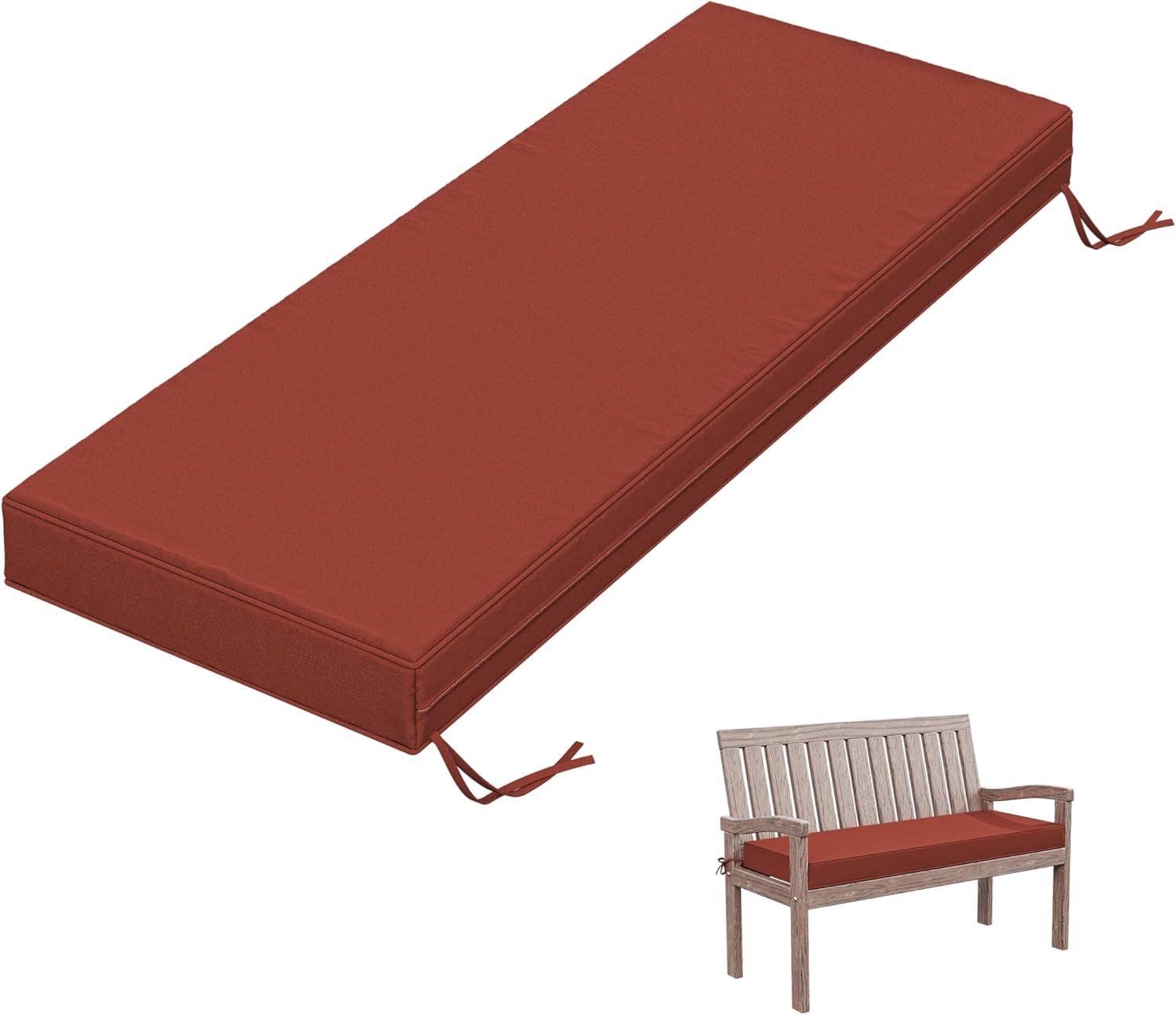 Outdoor Bench Cushion 48 X 18 X 3.5 Inch Waterproof for Patio