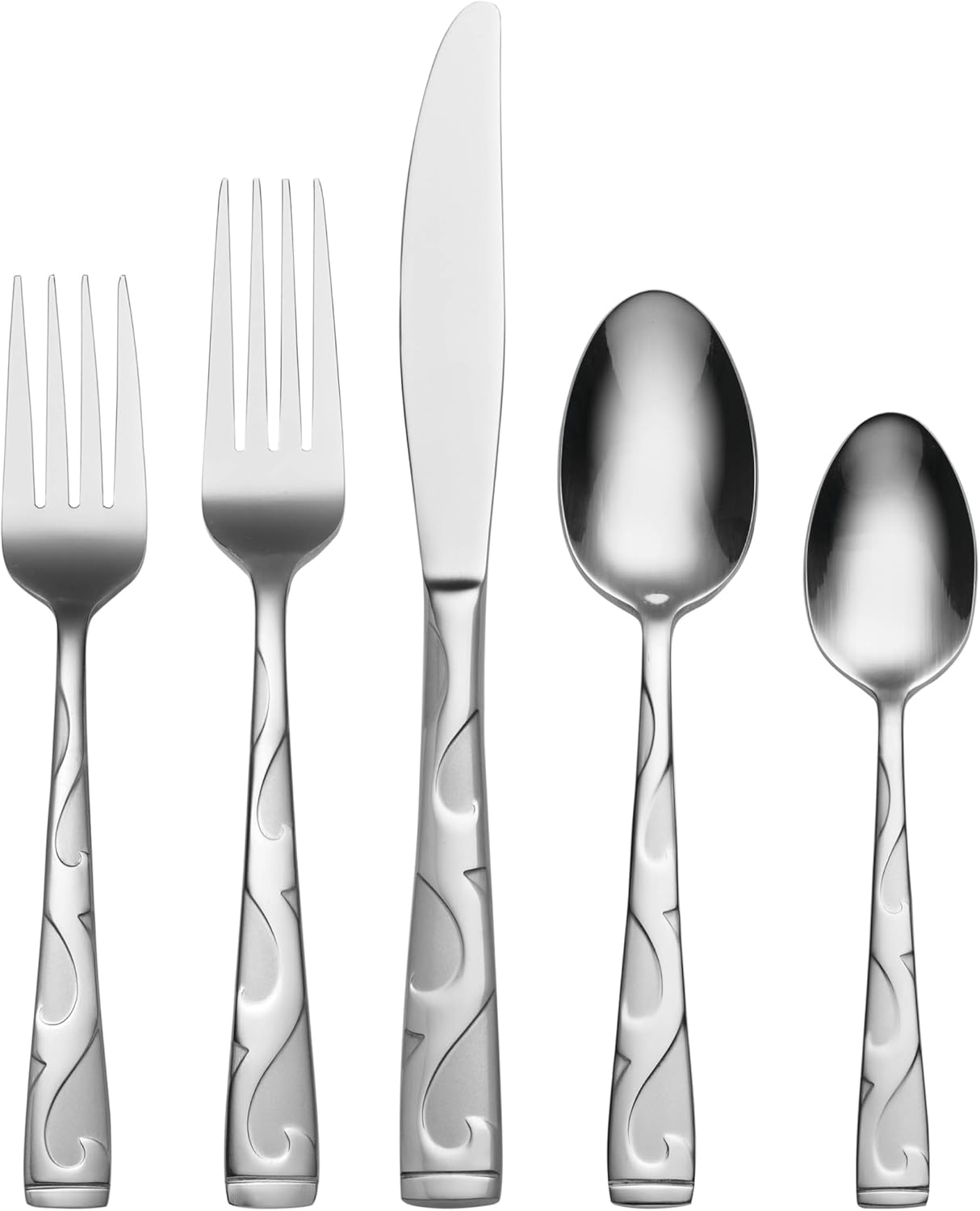 Oneida Tuscany 45-Piece Flatware Set for 8, Silver Elegance