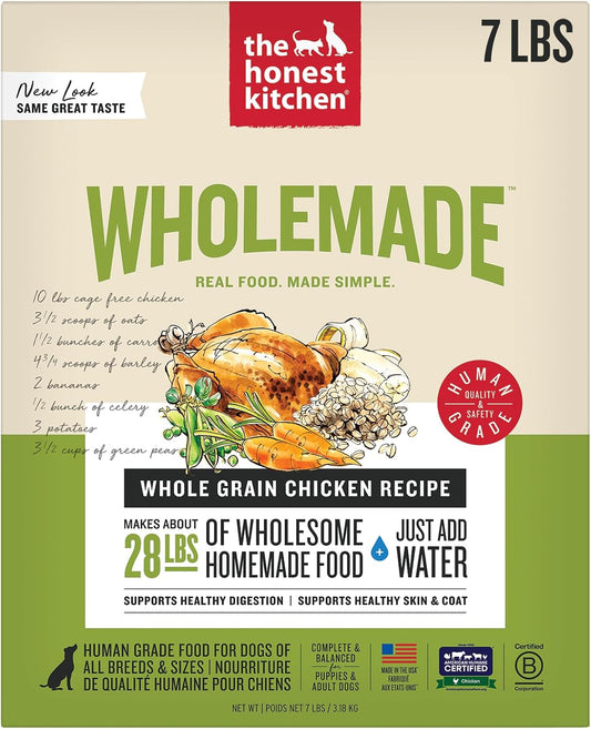 Wholemade Dehydrated Whole Grain Chicken Dog Food for All Breeds