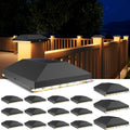 4x4 Solar Post Cap Light Outdoor Waterproof for Garden and Patio