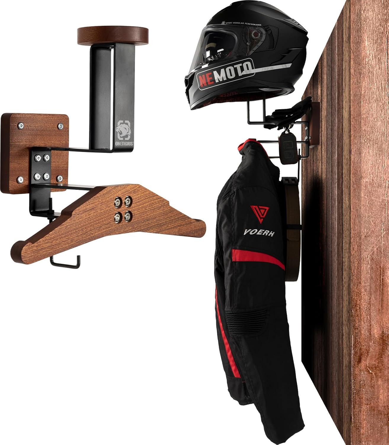OneTigris Motorcycle Helmet Holder Wall Mount for Tactical Gear