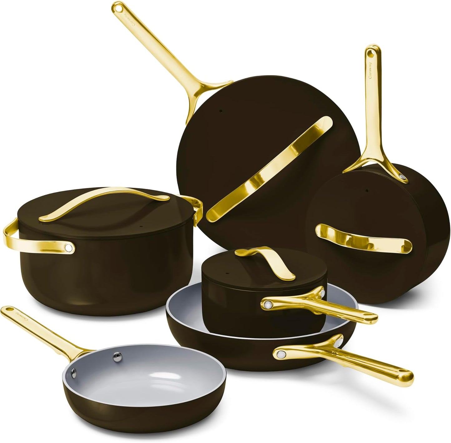 Caraway Deluxe Nonstick Ceramic Cookware Set for Every Kitchen