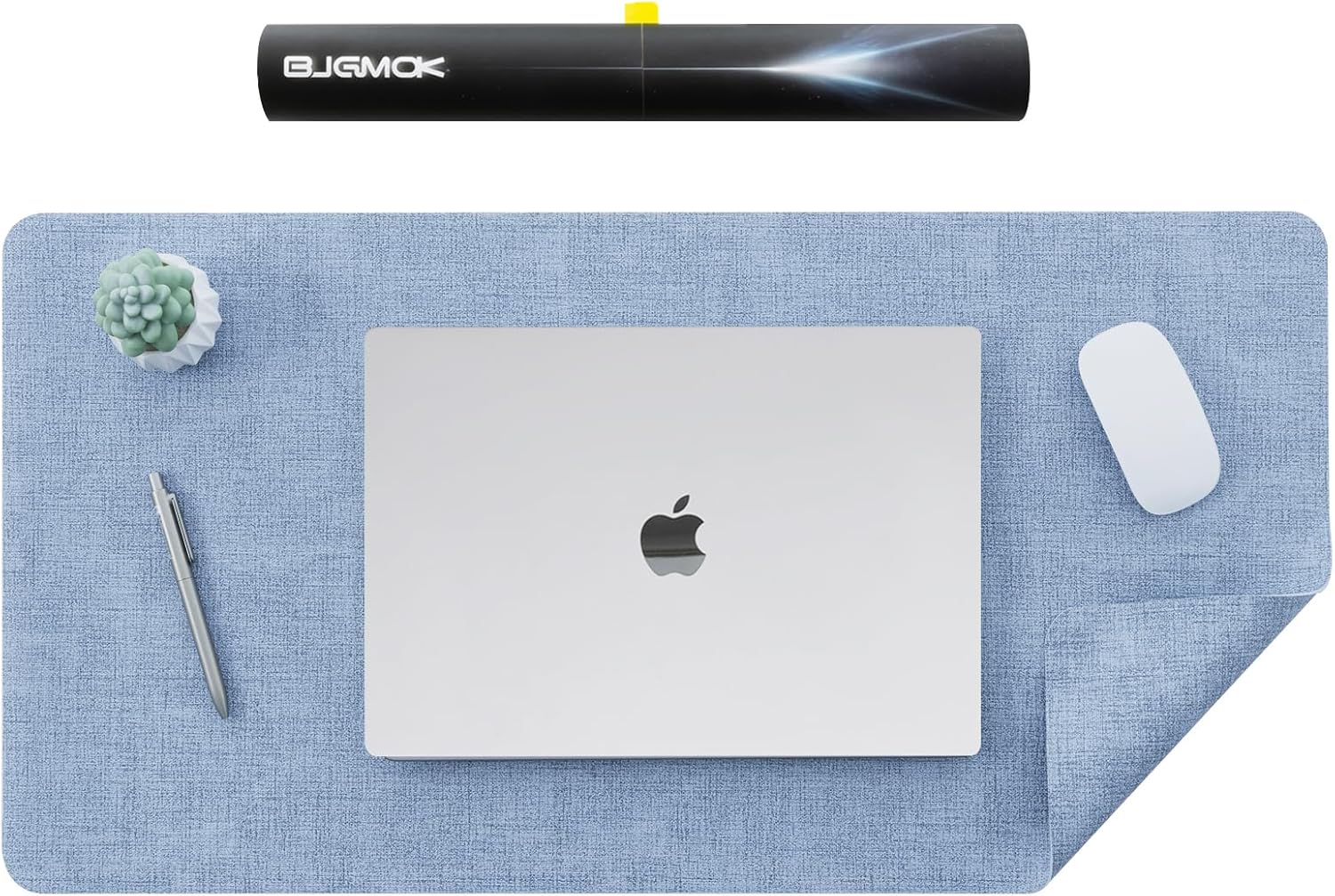 Sky Blue Non-Slip Desk Mat - Heat Resistant!