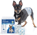 Male Dog Diapers Disposable Wraps - Super Absorbent, Leakproof (XS