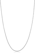 14k White Gold Rope Chain for Women - Barely-There Lightweight
