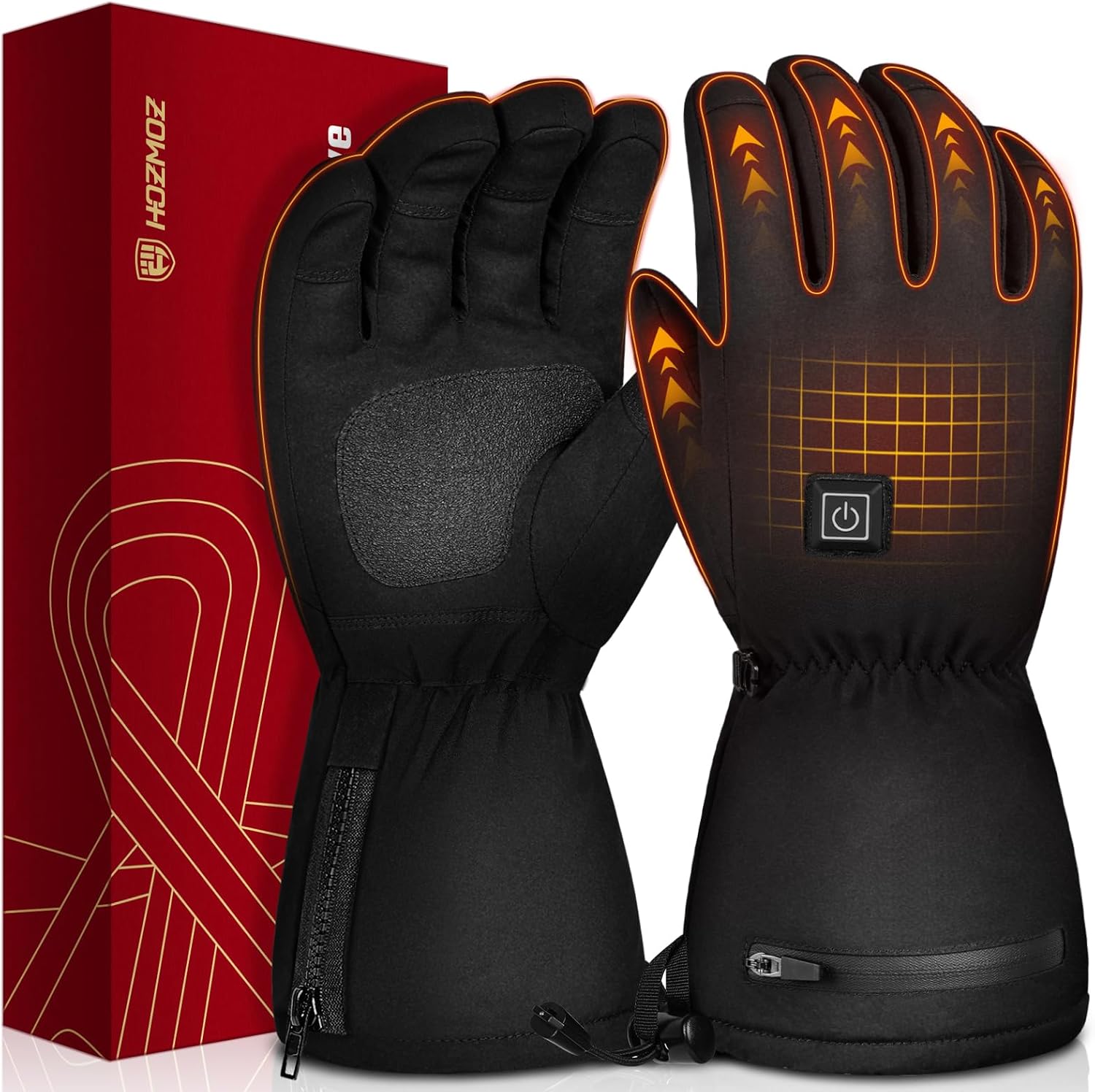 HOZMOZ Heated Gloves - Warm Hands Anywhere