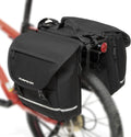 36L Waterproof Bike Panniers for Rear Rack - Black Saddle Bags