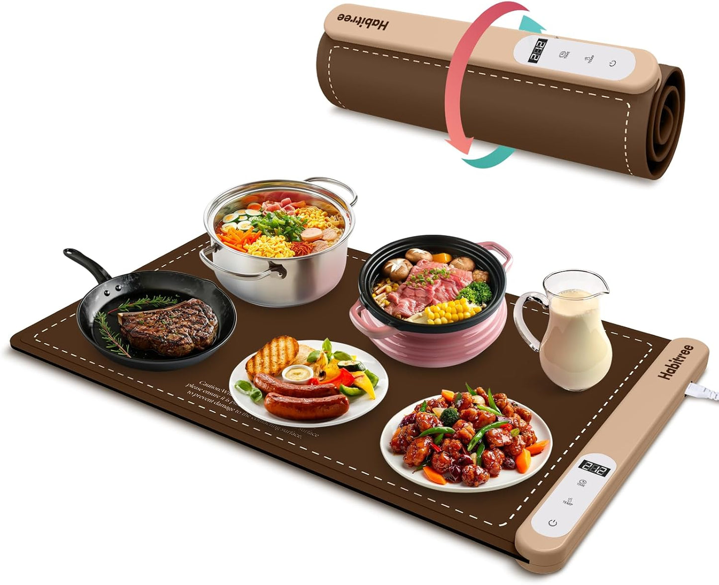Warming Silicone Mat for Food - Graphene Heating Gadget
