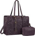 Laptop Tote Bag for Women 15.6 in - Lightweight PU Work Tote