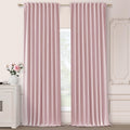 SHINELAND Pink Blackout Curtains 96 in 2 Panels - Light Blocking