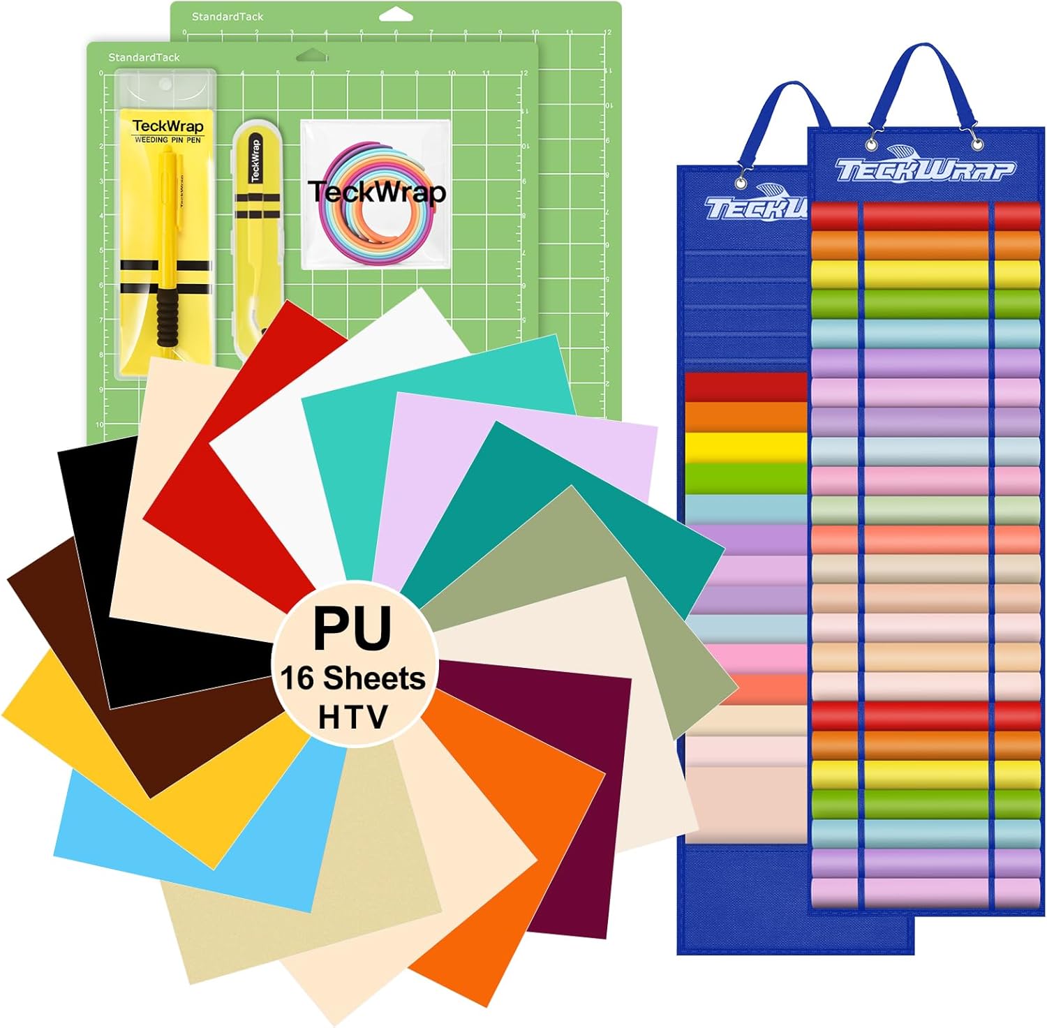 TECKWRAP HTV Heat Transfer Vinyl Bundle for Creative Projects