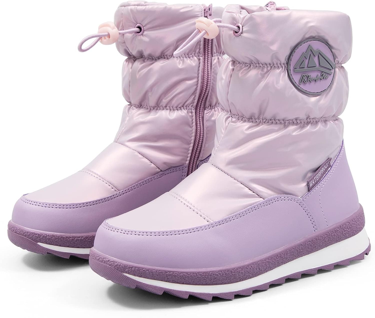 K KomForme Kids Snow Boots: Waterproof Winter Footwear