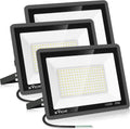 3 Pack 100W LED Flood Light 11500LM Daylight White - Outdoor Security