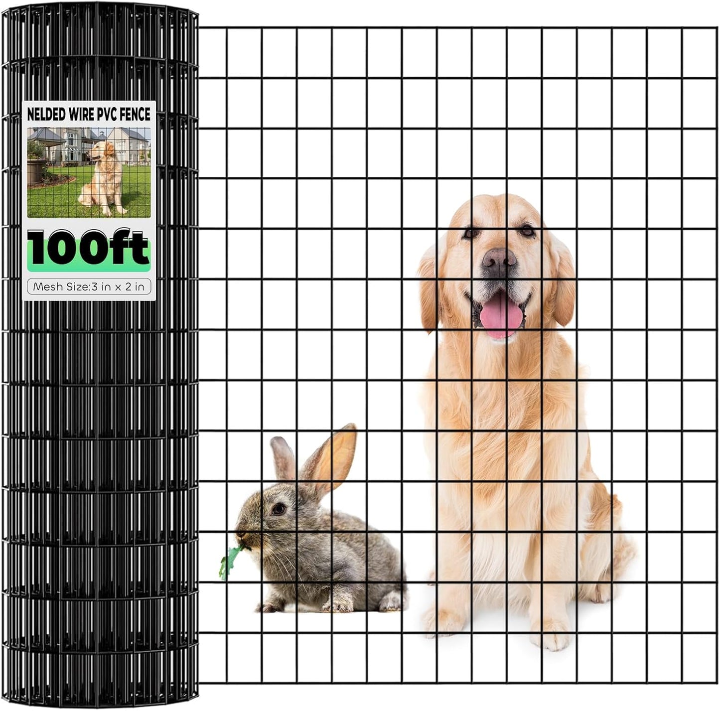 Welded Wire Fencing 36in x 100ft for Garden and Animal Protection