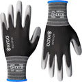 KAYGO PU Coated Work Gloves - 12 Pairs, Flexible & Safe for DIY