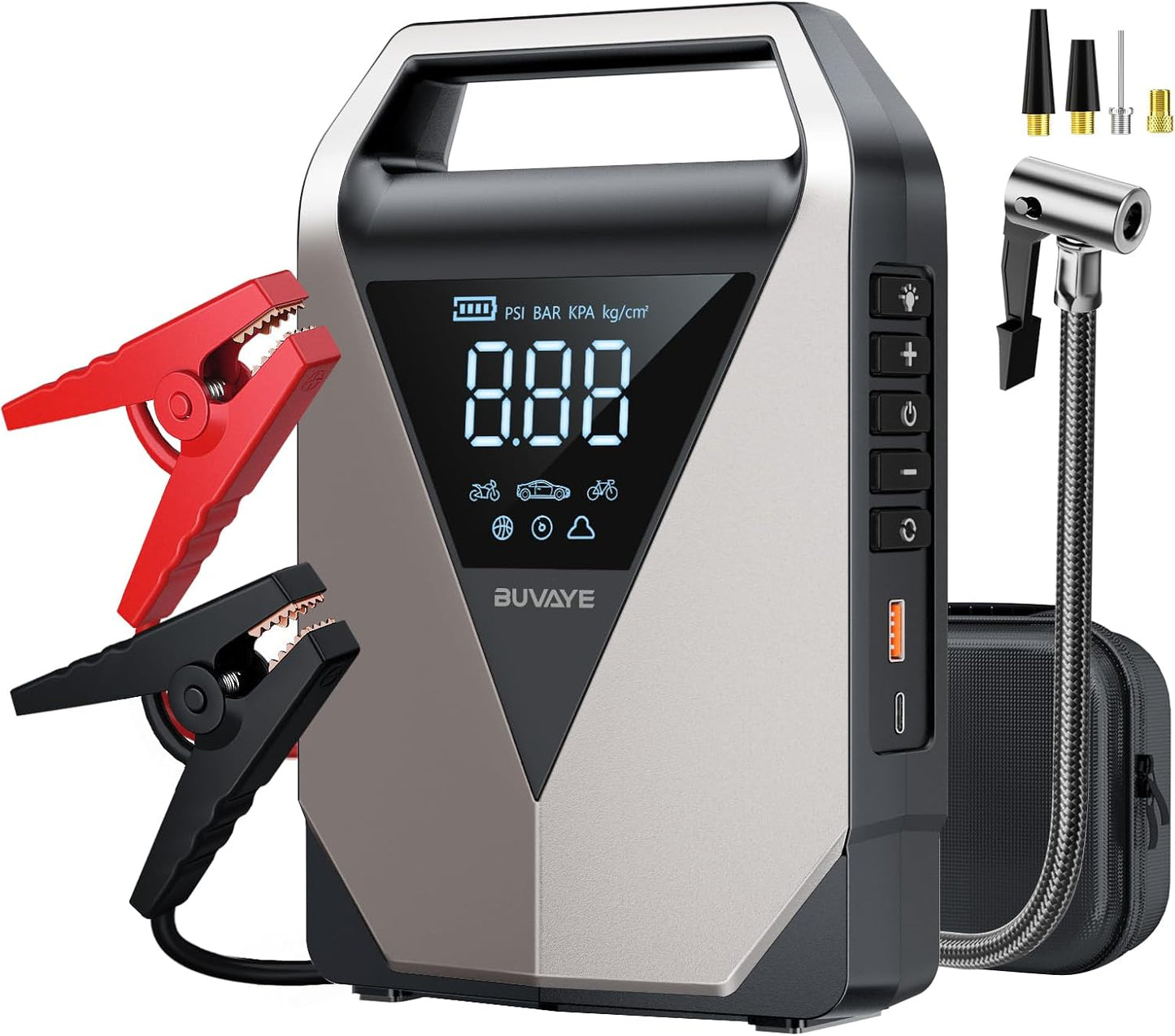 Ultimate Car Jump Starter + Air Compressor - BUVAYE