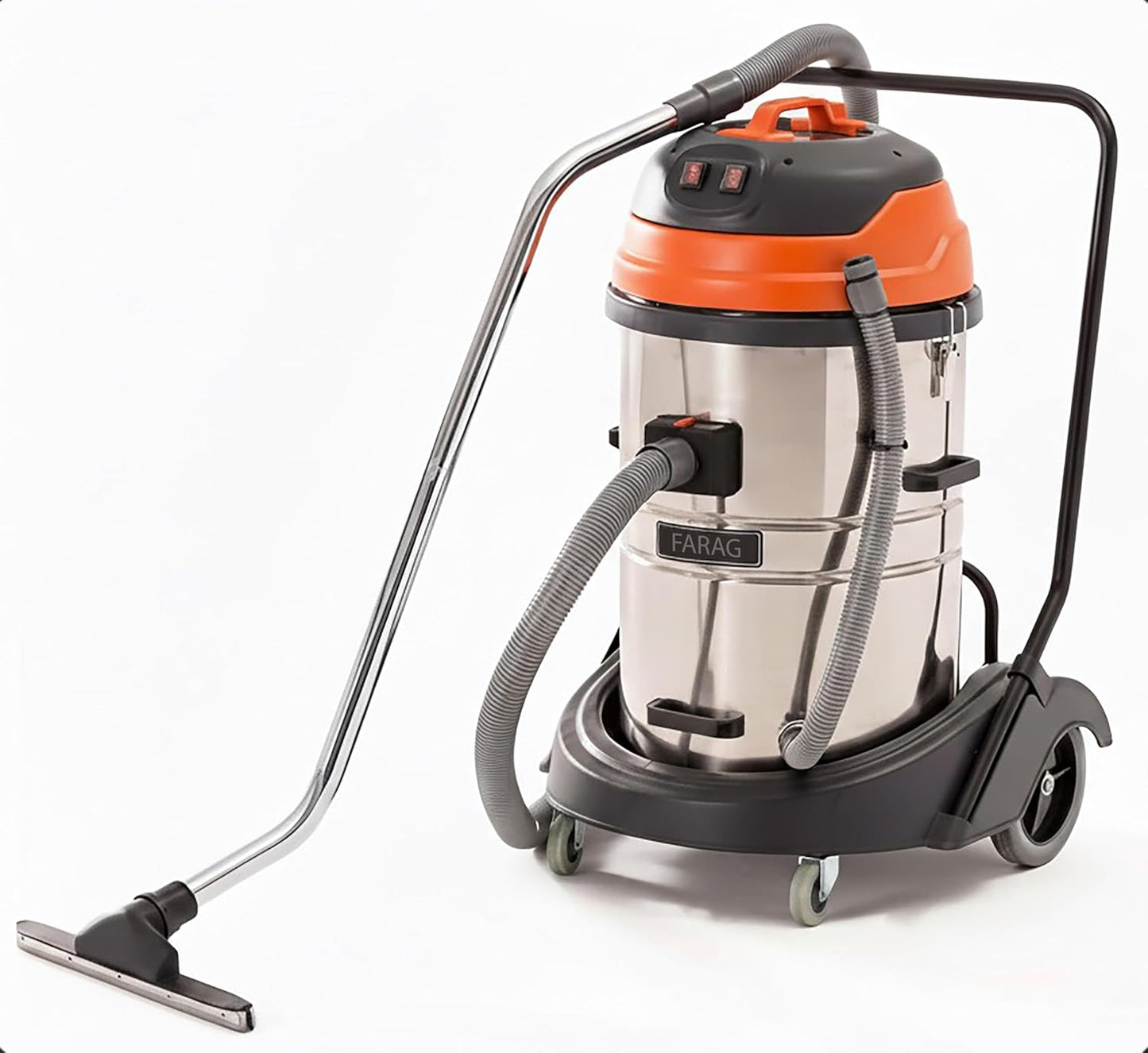 Industrial Wet/Dry Vacuum Cleaner with 225 CFM and 2 Motors
