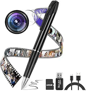 Hidden Camera 1080P Spy Camera with 64GB SD Card for Security