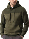 JMIERR Men's Hooded Fleece Waffle Sweatshirt