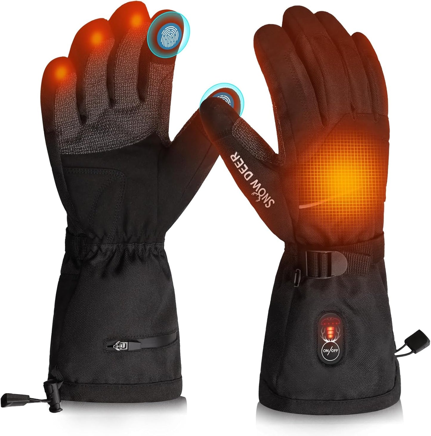 Rechargeable Heated Work Gloves - Waterproof & Cut-Resistant