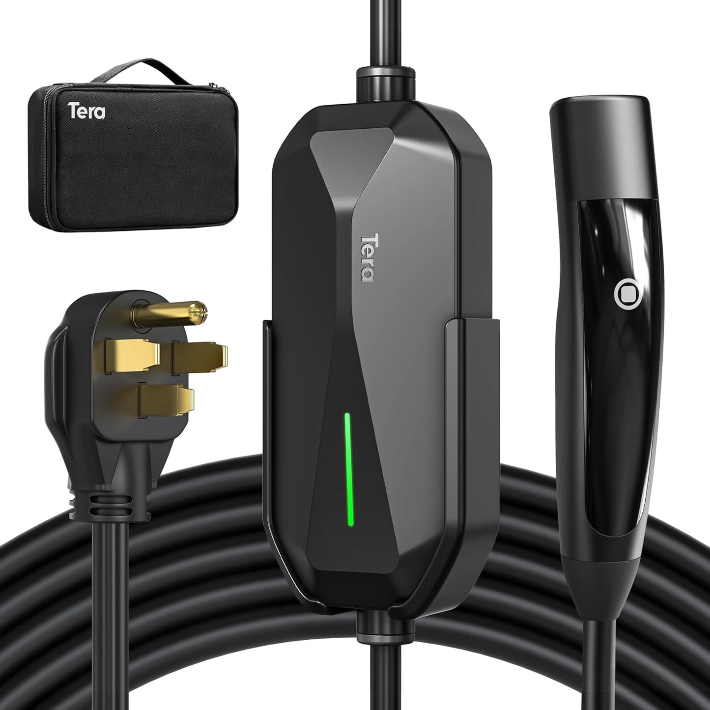 Compact 40A Tesla EV Charger - Portable & Waterproof