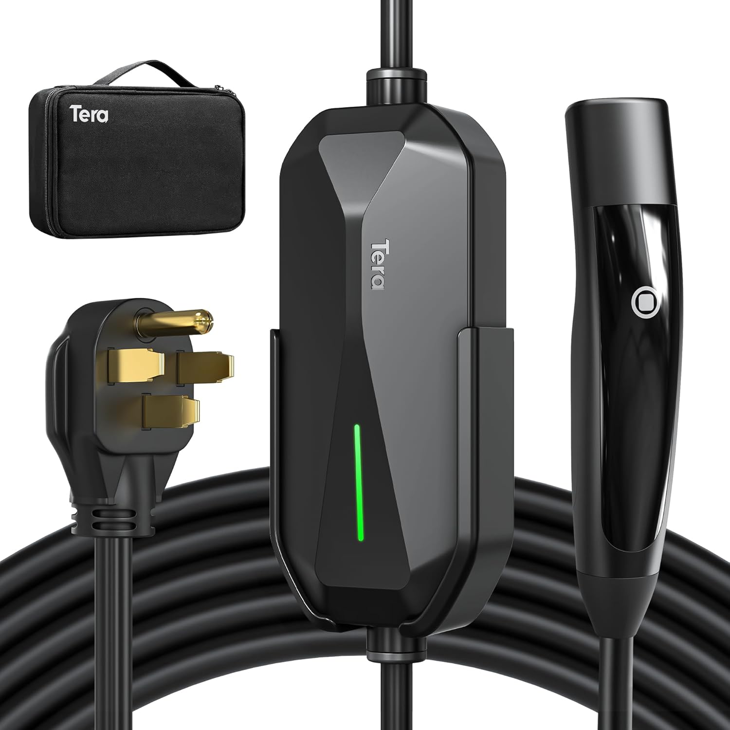 Compact 40A Tesla EV Charger - Portable & Waterproof