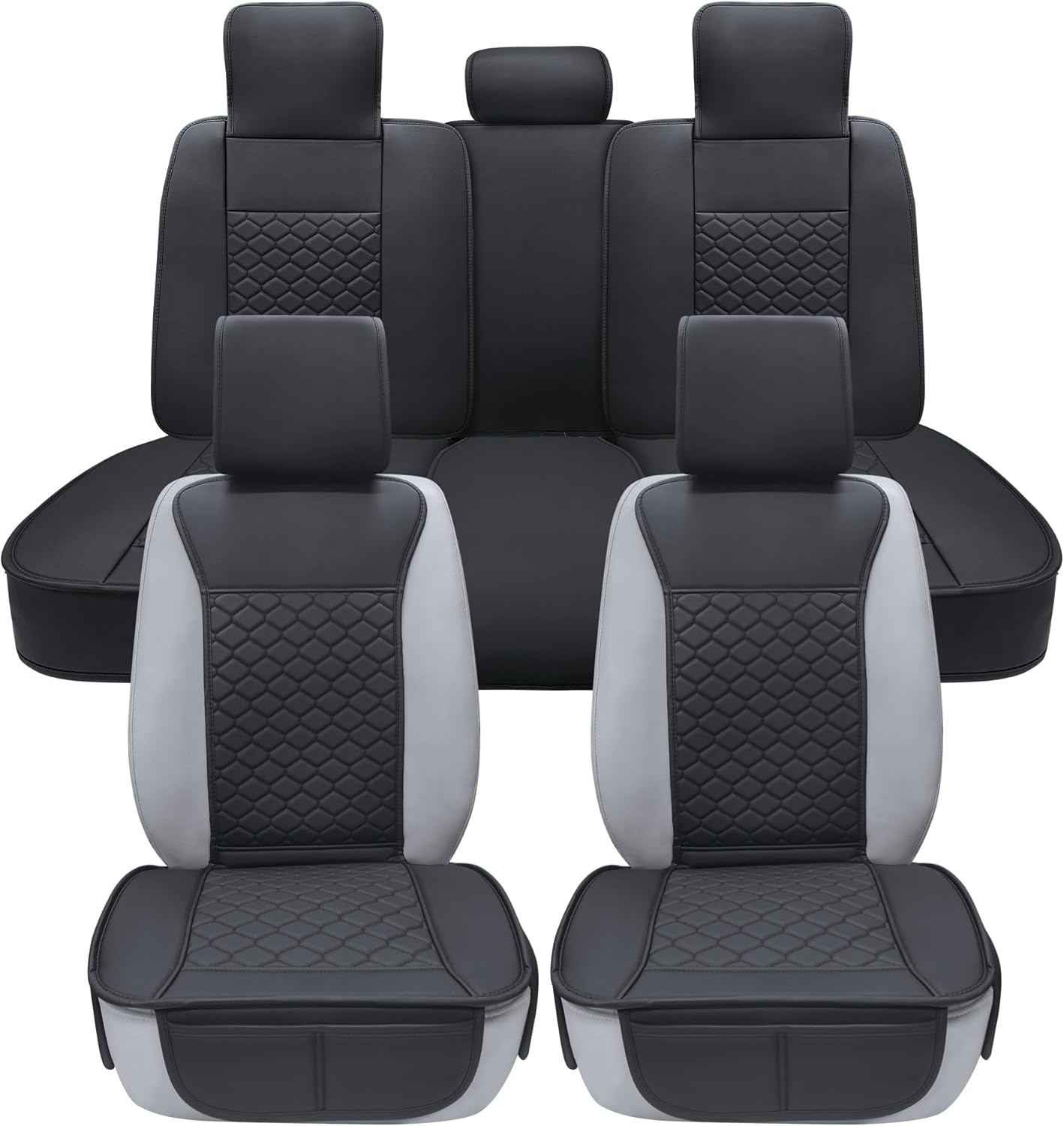 Elantrip Car Seat Cover Full Set Leather Protector for Cars
