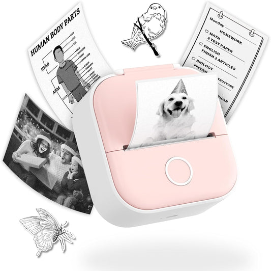 Portable Sticker Printer - Bluetooth, DIY, Scrapbook, Journal