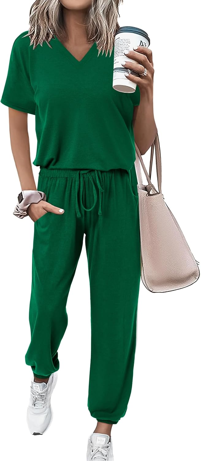 MASCOMODA Womens 2 Piece Outfits for Summer Casual Comfort