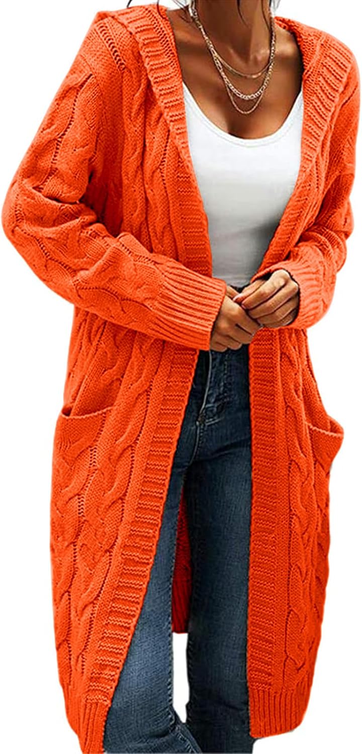 Women Hooded Open Front Cardigan Sweater Coats for All Occasions