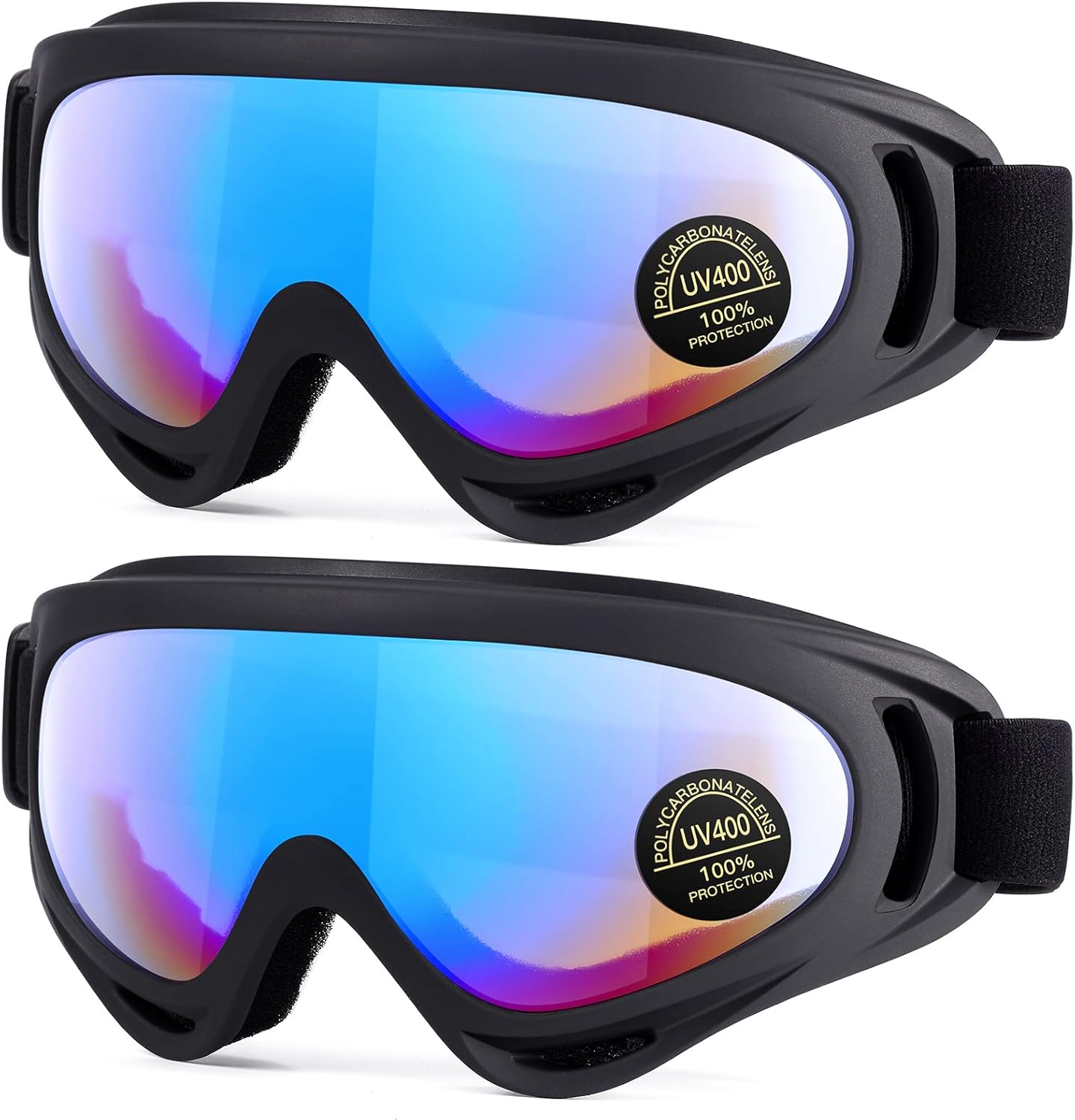 2-Pack Ski Goggles for All Ages by MAMBAOUT