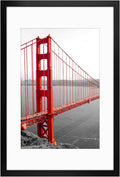16x24 Picture Frame for 12x18 Photo with Mat - Modern Black Frame