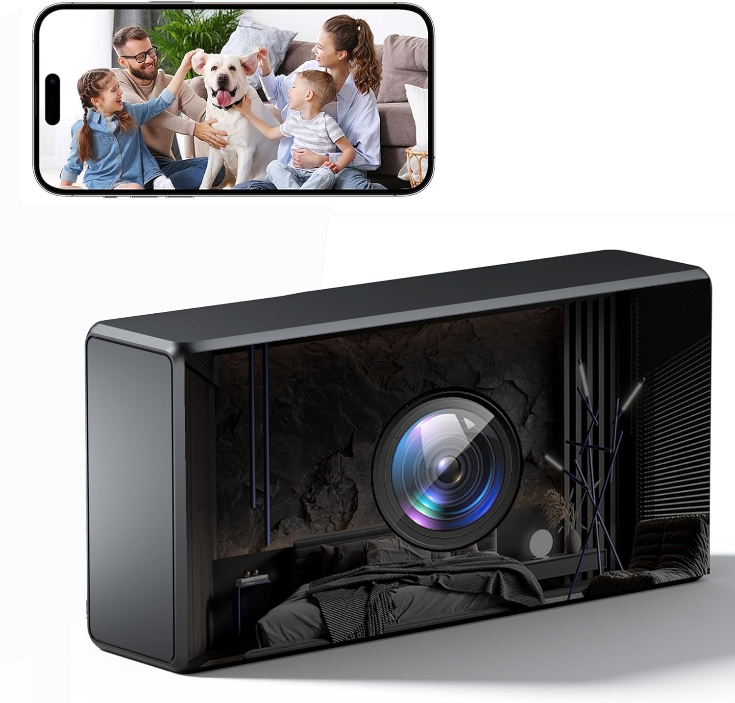 4K WiFi Clock Camera: Night Vision & Motion Detection