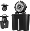 11L Bucket Portable Misting Fan with LED Light - Long Battery Cooling