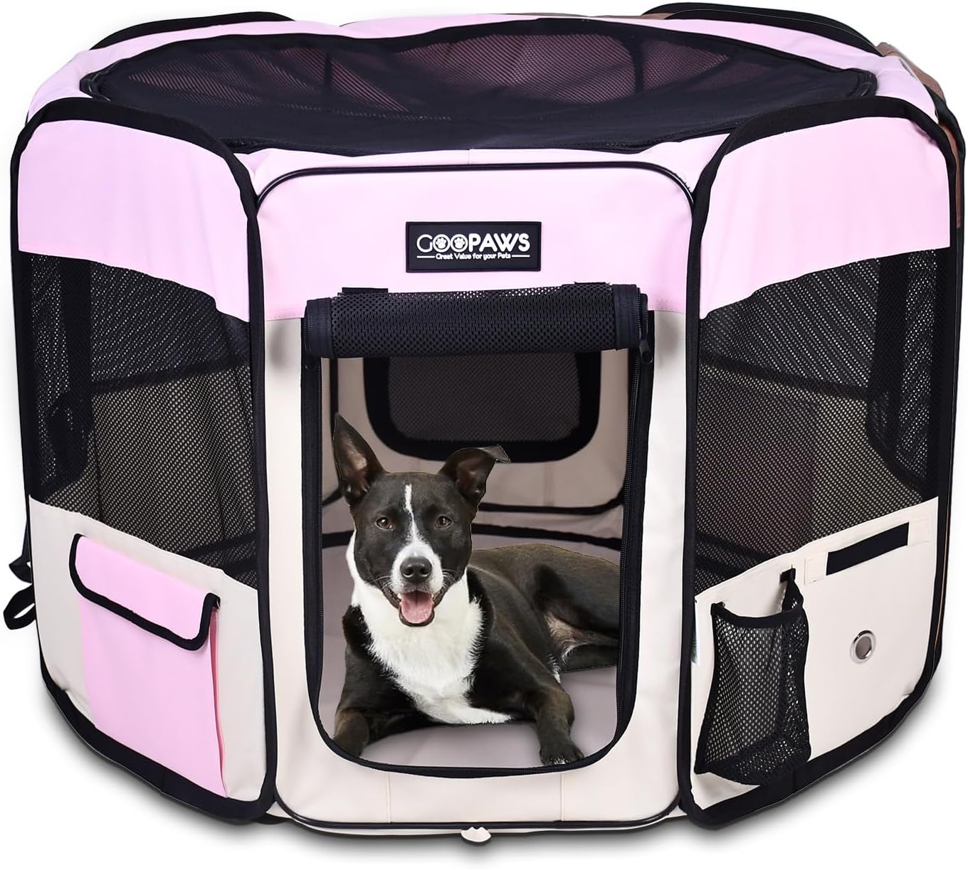 Portable Soft Dog Exercise Pen for Indoor and Outdoor Use