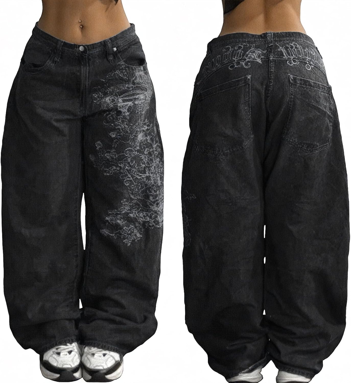 EMMIOL Women Boyfriends Hip Hop 90s Vintage Baggy Jeans Review