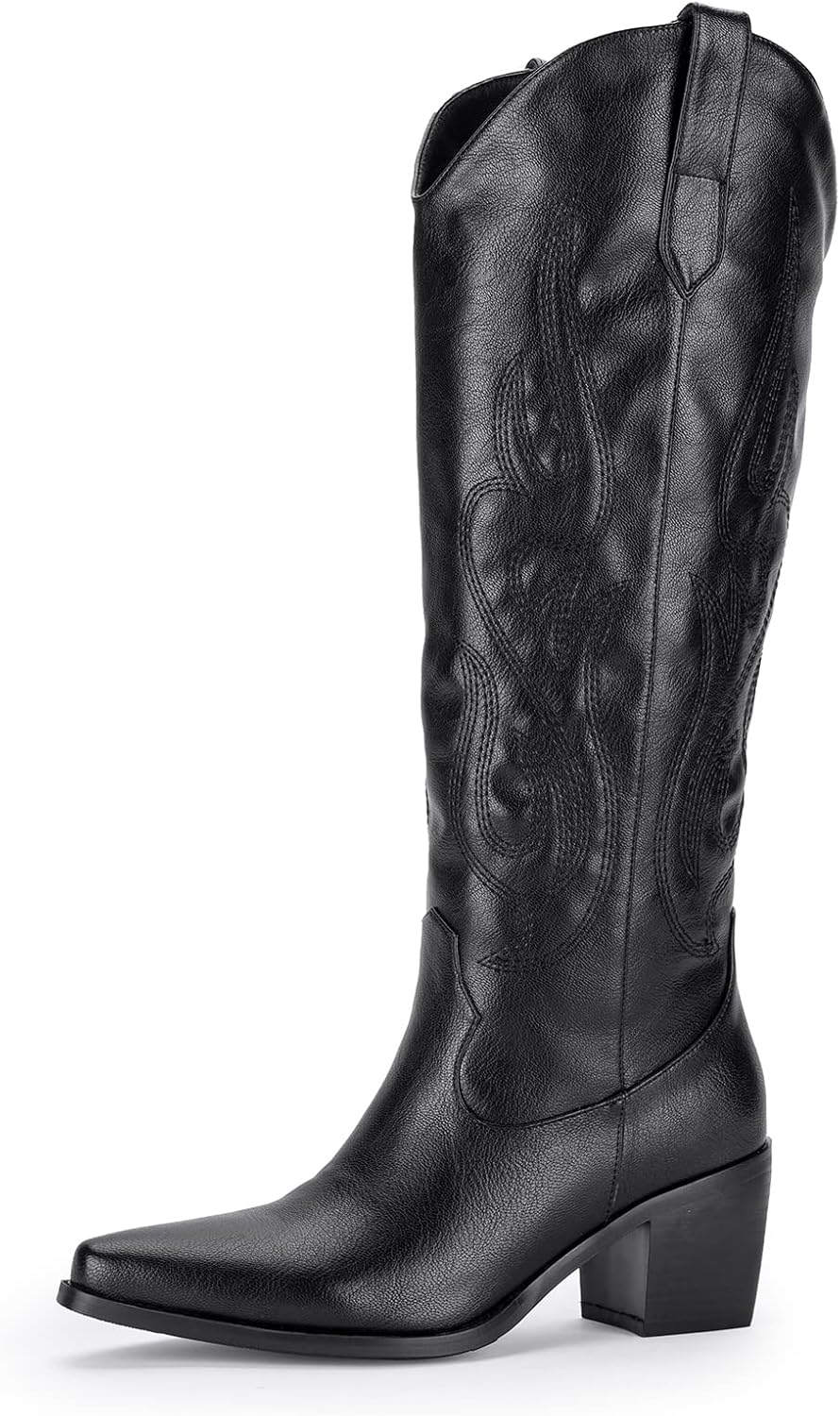 Pasuot Western Cowboy Boots for Women - Classic Knee High Style