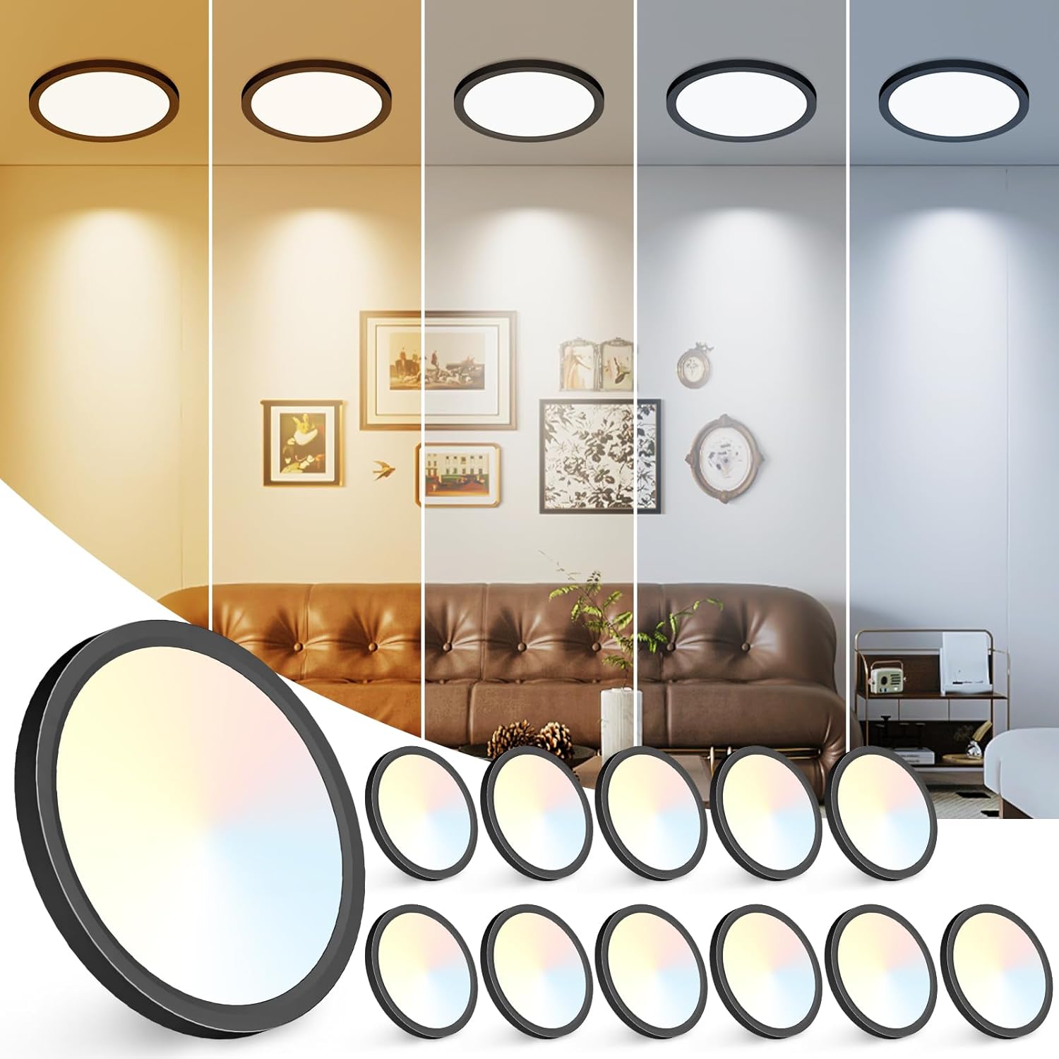 Peasur 7 inch LED Ceiling Light Fixture for Modern Spaces