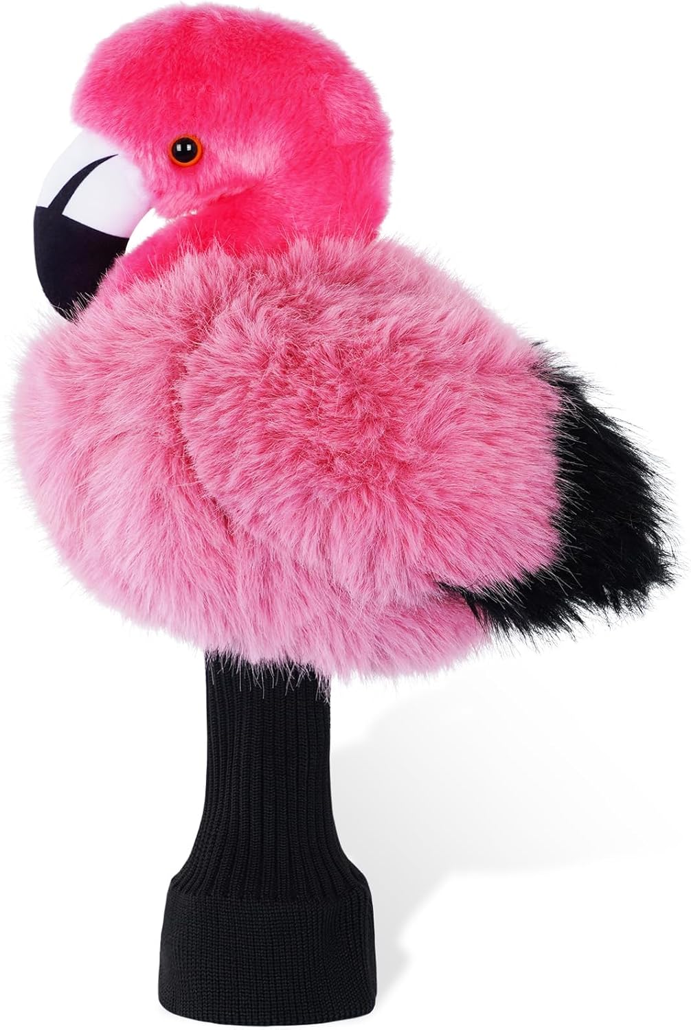 Funny Golf Club Head Covers - Plush Flamingo Driver Headcover